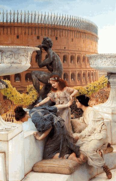 Sir Lawrence Alma-Tadema,OM.RA,RWS The Colosseum oil painting image